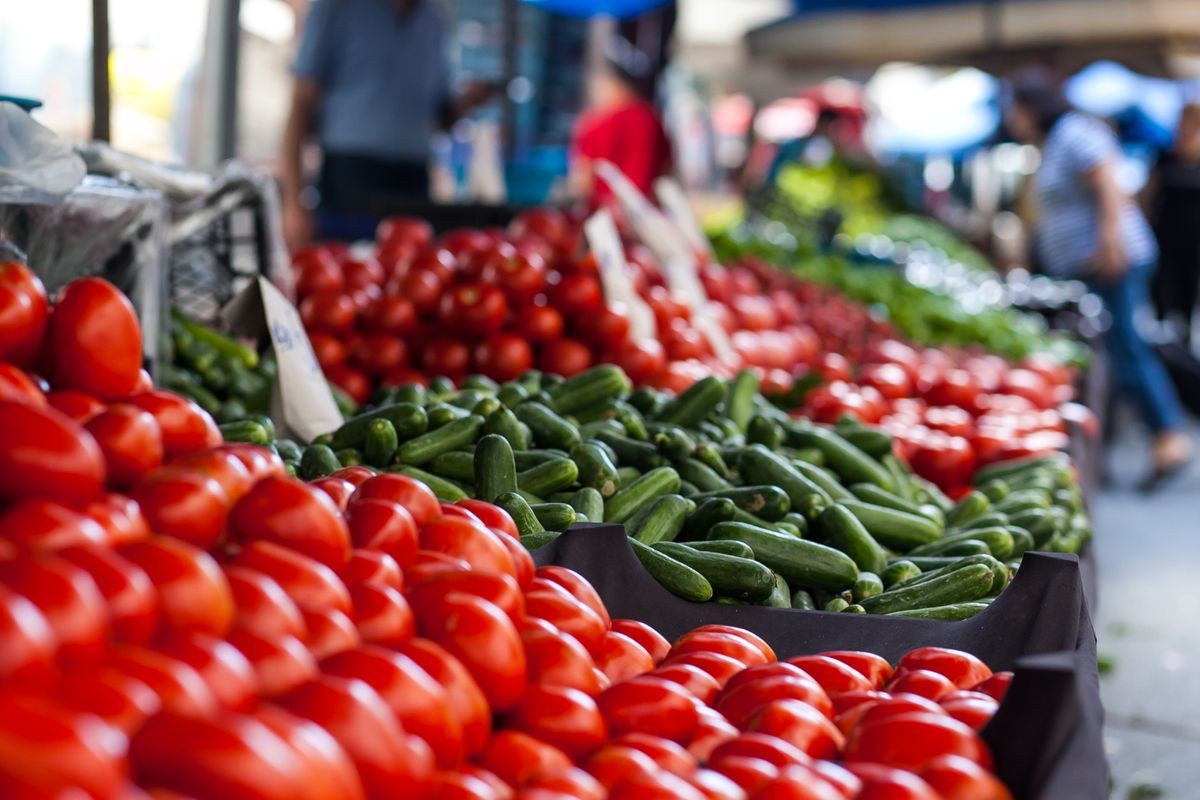 Fresh market. vegetable Market. Healthy eating.